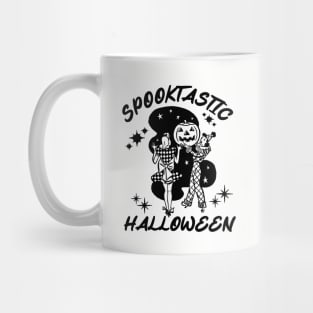 Retro 80s Spooky Halloween Girls Having Fun Party Mug